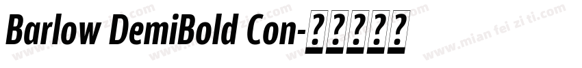 Barlow DemiBold Con字体转换